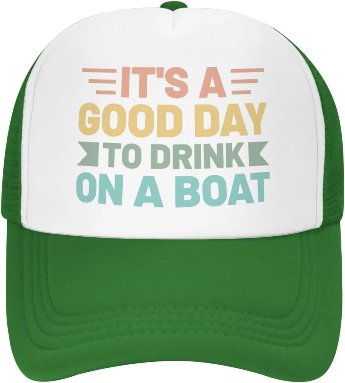Womens Baseball Hats Drinking Party Mesh Cap Women's Cool Cap It is A Good Day to Drink On A Boat Caps