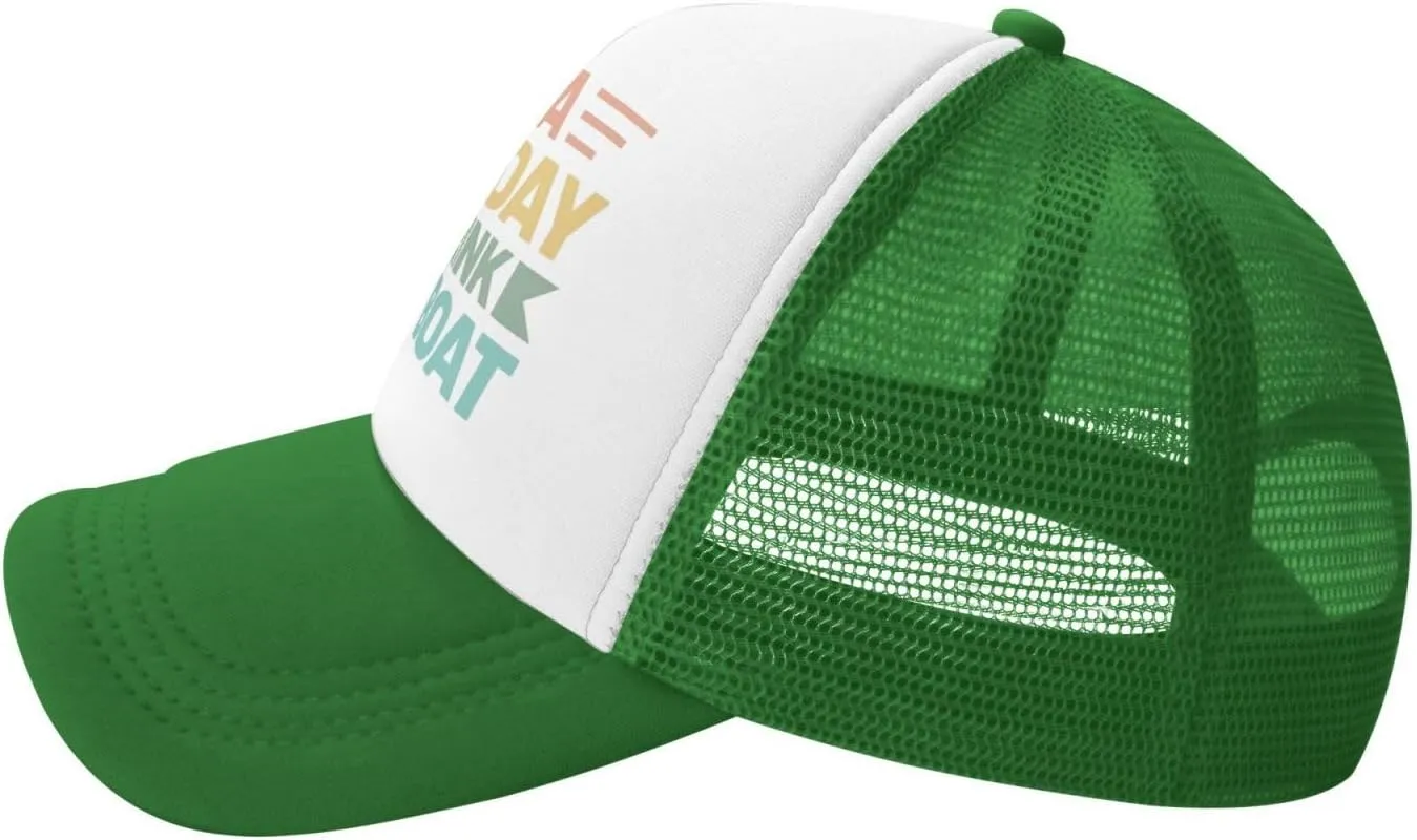 Womens Baseball Hats Drinking Party Mesh Cap Women's Cool Cap It is A Good Day to Drink On A Boat Caps