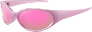 WOWSUN Retro Y2K Wrap Around Sunglasses for Women Trendy Polarized Sporty Shades UV Protection